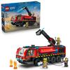 LEGO City Airport Fire Truck Playset 60499 Children's Toy Vehicle Car Minifigure Interior Stylish Gift for Boys and Girls 7-9 Years Old