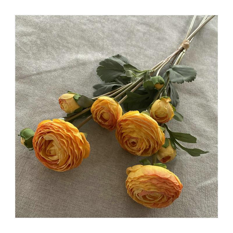 Silk Realistic Lotus Bouquet For Wedding Home Office Flower Decoration Gift