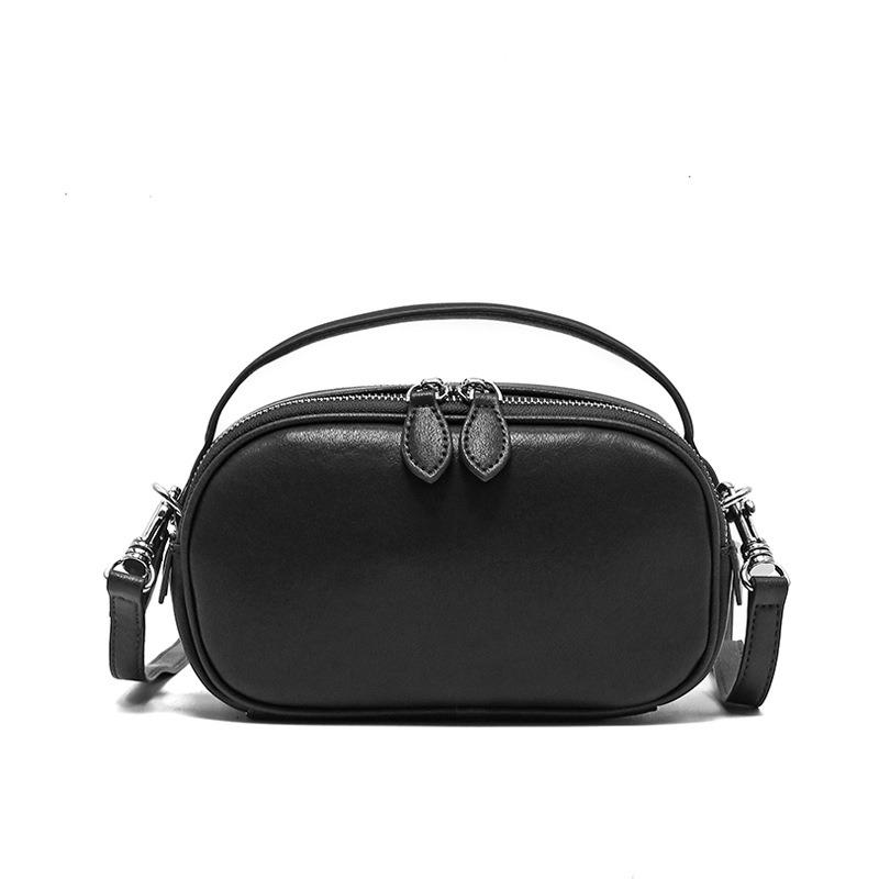 

Stylish and simple small bag New cowhide bag Women s versatile high-end handbag Shoulder bag Crossbody bag чёрный