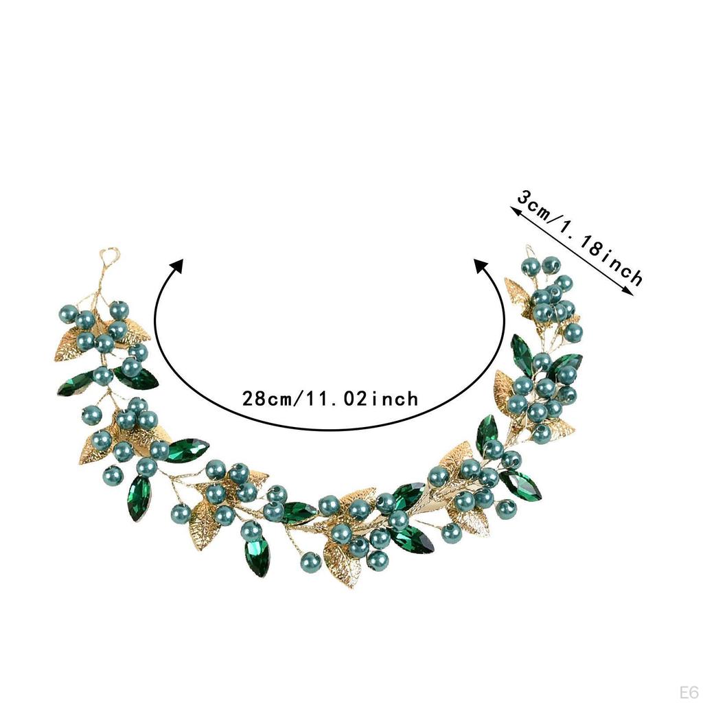 Bride Wedding Hair Vine Decor Leaf Accessories for Birthdays Gift Holidays