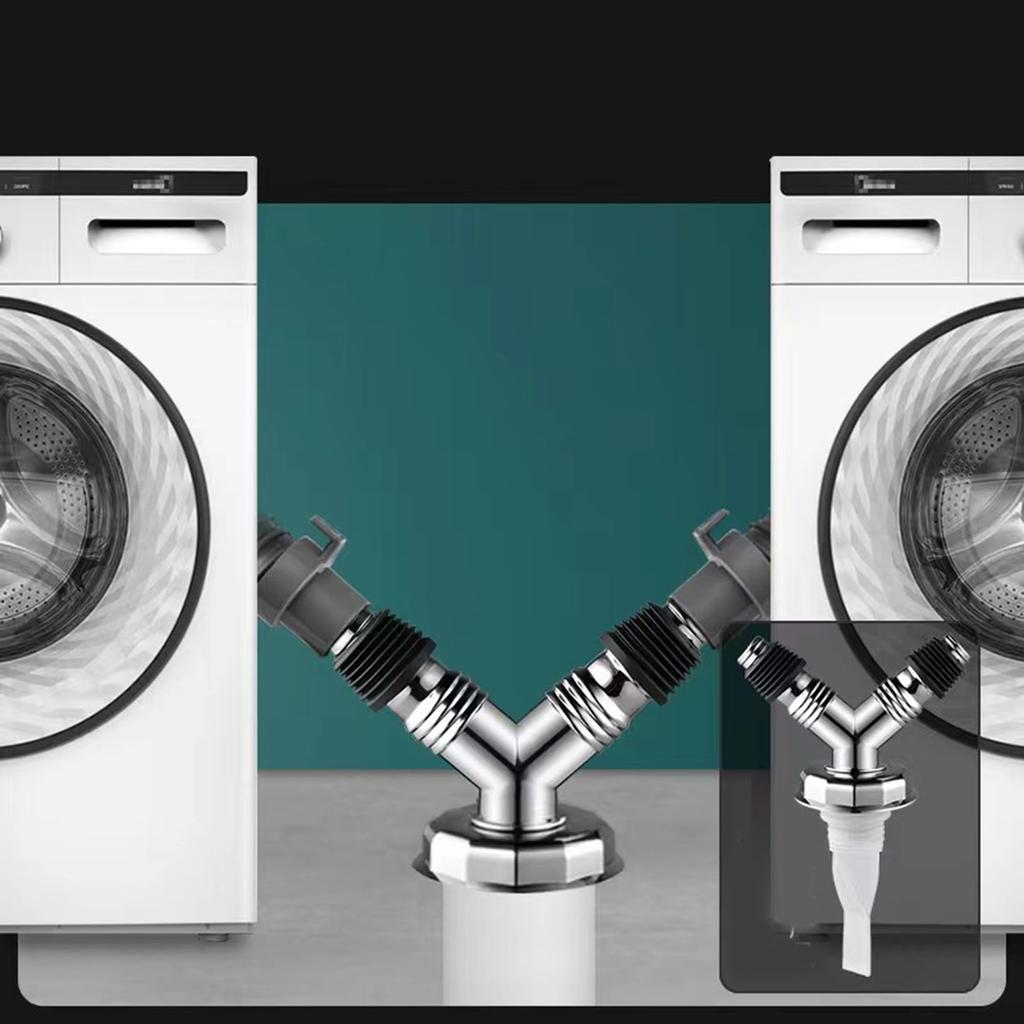 Upgrades Washing Machine Drain Pipe Adapter ABS Drain Hose Connector Easy To Install Washing Machine Drain Hose Joint