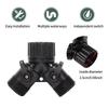 Drip Irrigation Faucet Adapter 4 Way Diverter for Garden 1/4 '''Hose Watering System European Connectors Adjustable