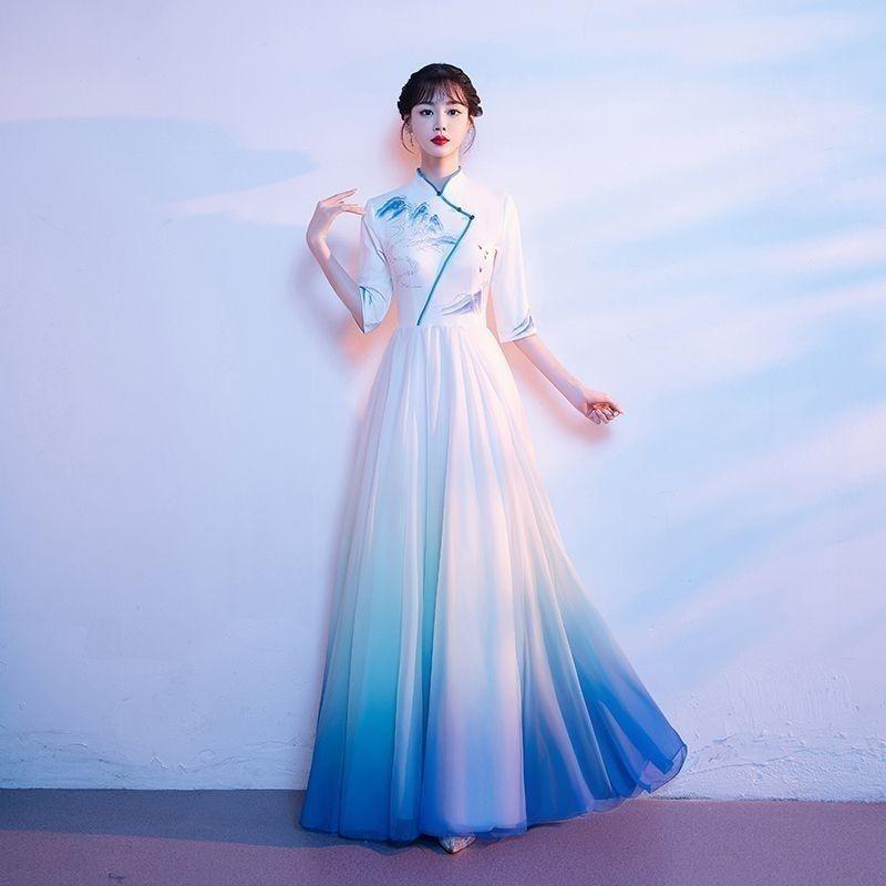 

Red Performance Choir Dress: Adult Slim Fit for Song Competitions and Evening Events M (Weight 100-110 kg) синій