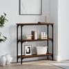 VidaXL Console Table Brown Oak 75x22.5x75 Cm Engineered Wood 834034