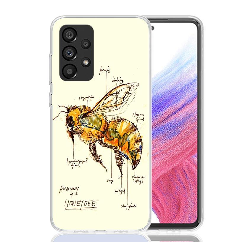 Bugs Bees Scientific Decomposition Phone Case for Samsung Galaxy A17 A16 A15 A14 A13 A57 A56 A55 A54 A53 A37 A36 A35 A34 A33 A26