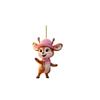 Cartoon With Deer Pink Hat Car Mirror Ornament Pendant For Kids Vehicle Decor