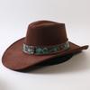 Popular European and American Classic Big-brimmed Western Cowboy Hat Men's and Women's Outdoor Fashion Anti-sun Cowboy Hat Jazz Hat