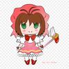 Cerberus Sakura Kinomoto Iron On Transfers For Clothes DIY T-shirt Clothing Patches Cool Thermal Transfer Vinyl Sticker Badge Washable Decor