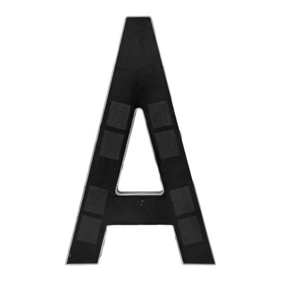 Solar House Number Sign 9-Inch LED Backlight Address Sign Auto On/Off Waterproof Solar LED Number Pendant No-Drill Installation Modern Address Plaque