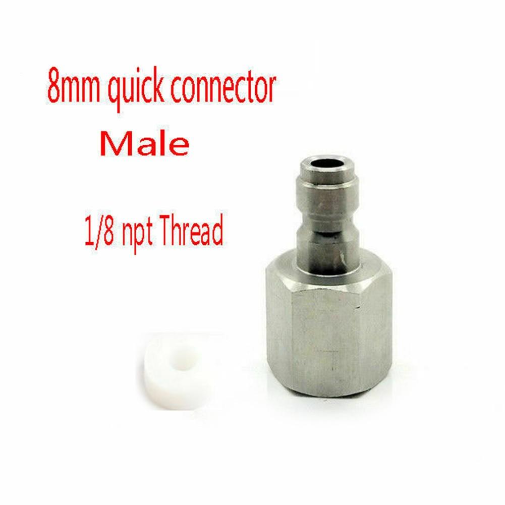 1/8 NPT Quick Disconnect 8mm Male Coupler Plug Fitting PCP Fill Nipple