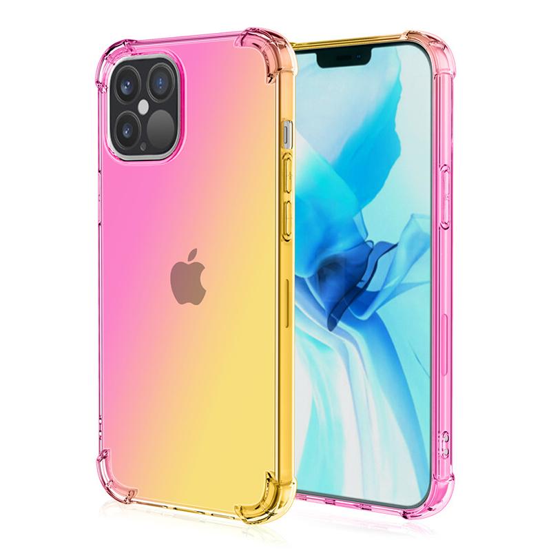 For iPhone 15 Pro Max Gradient Color TPU Phone Case Anti-drop Phone Cover