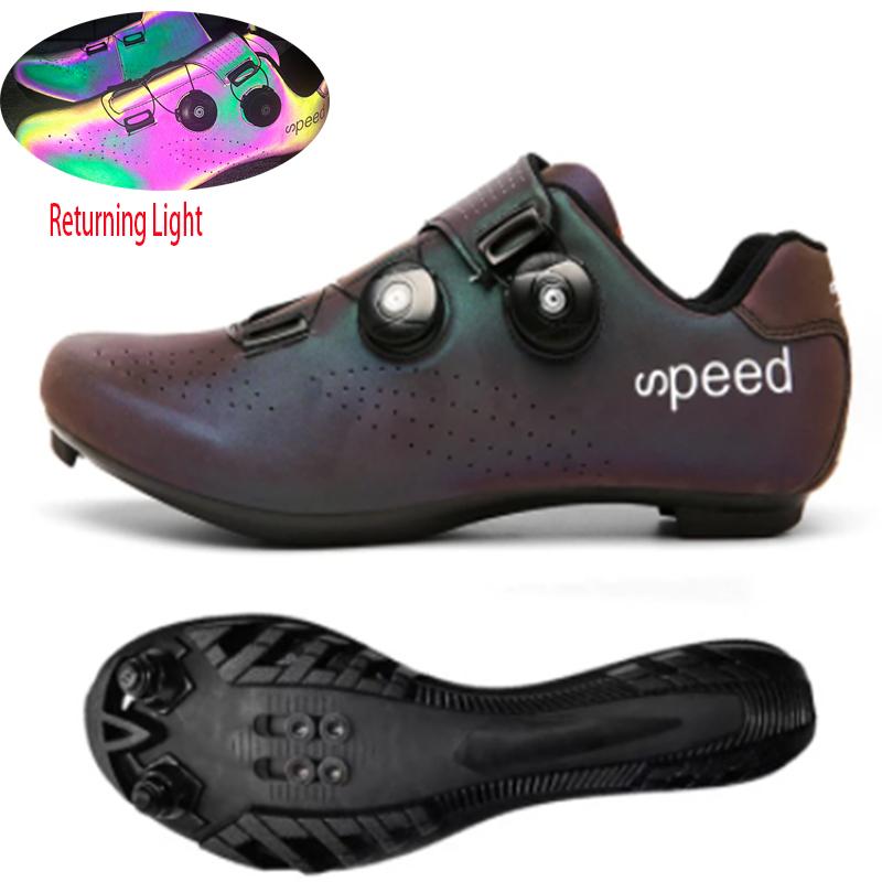 

Men s Cycling Shoes, New SPD Self-locking Road Bike, Fluorescent Cycling Shoes, Outdoor Lightweight And Breathable Mountain Road 36