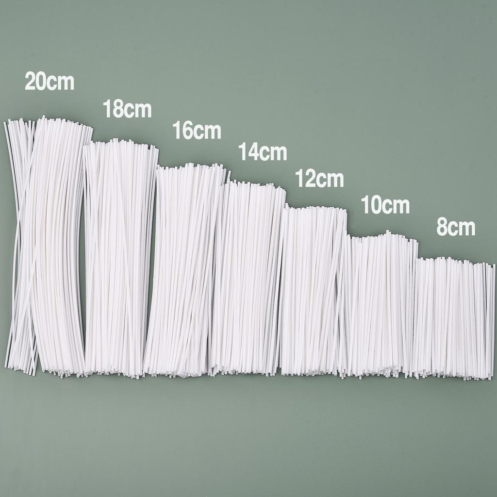 50pcs/Lot Smokeless Candle Wicks 8-20cm Pre-Waxed Cotton Core Wicks DIY Soy Wax Core Woven Kerosene Lamp Candles Making Supplies