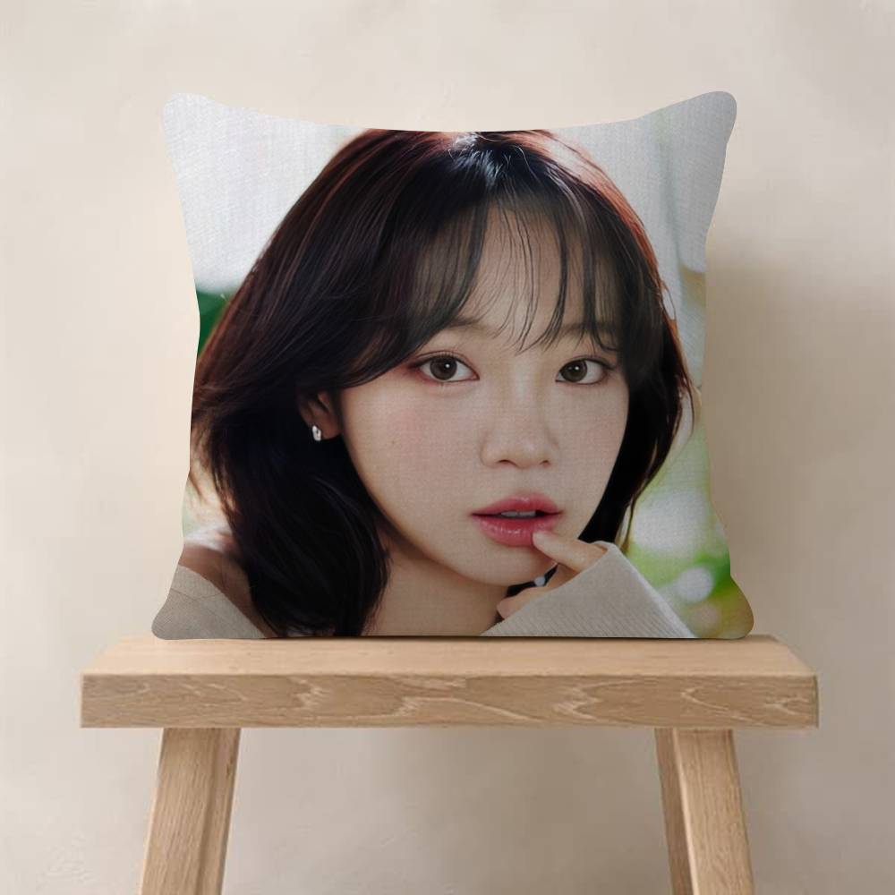Singer CChaewon beauty Pillow Covers Cartoon Sofa Decorative Home Doublesided Printing Short Plush Cute Cushion Cover