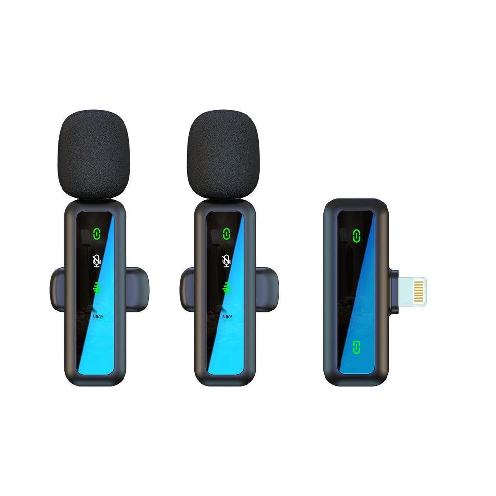 Universal Wireless Lapel Microphone with Noise Reduction for Outdoor Recording and Live Broadcasts