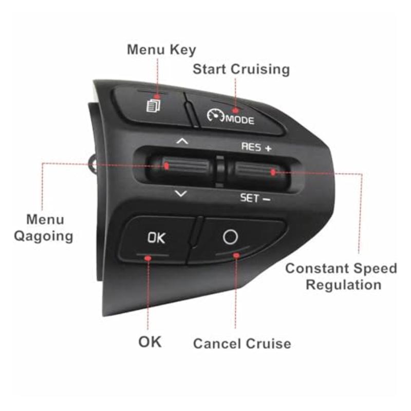 Steering RH Remote Cruise Control Switch 96720G6010 For Kia RIO K2 Picanto 2017 2018 Car Accessories.