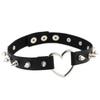 Love Heart Harajuku Spiked PU Leather Choker Necklace
