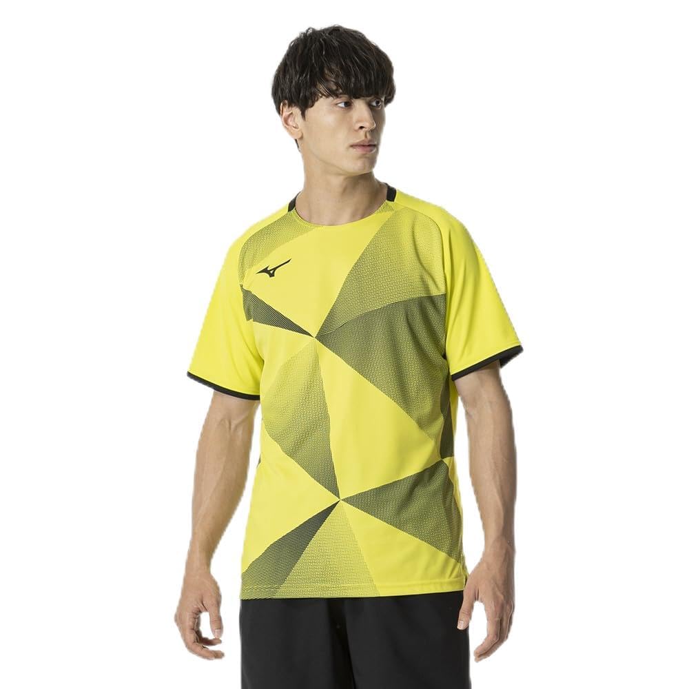 

Mizuno Game Short Dynamotion Officially Approved by the Japan Badminton Safety Yellow Tennis/Badminton Shirt, Sleeve, Moisture-Wicking, Quick-Drying,