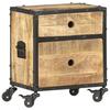 Nightstand 40 X 30 X 50 Cm Rough Mango Wood