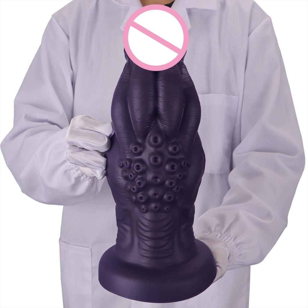 Manual Large Simulation Penis Massager for Female and Anal Play