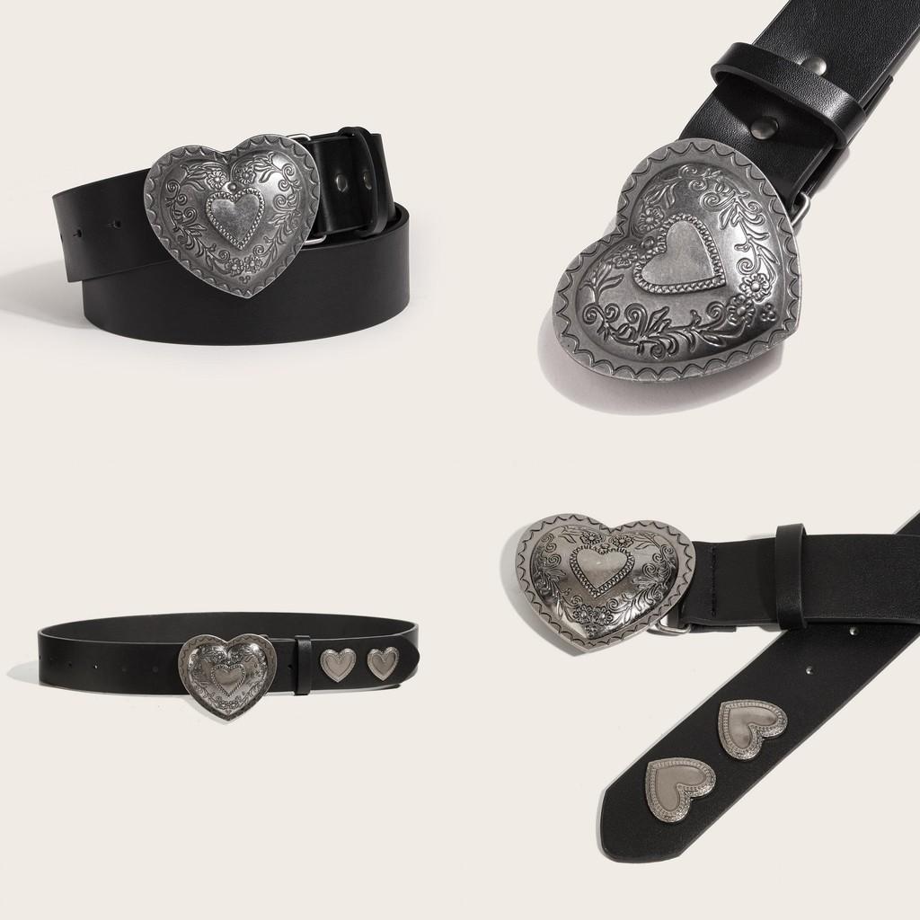 Trendy Pu Leather Belt With Metal Button Closure For Streetwear Teens