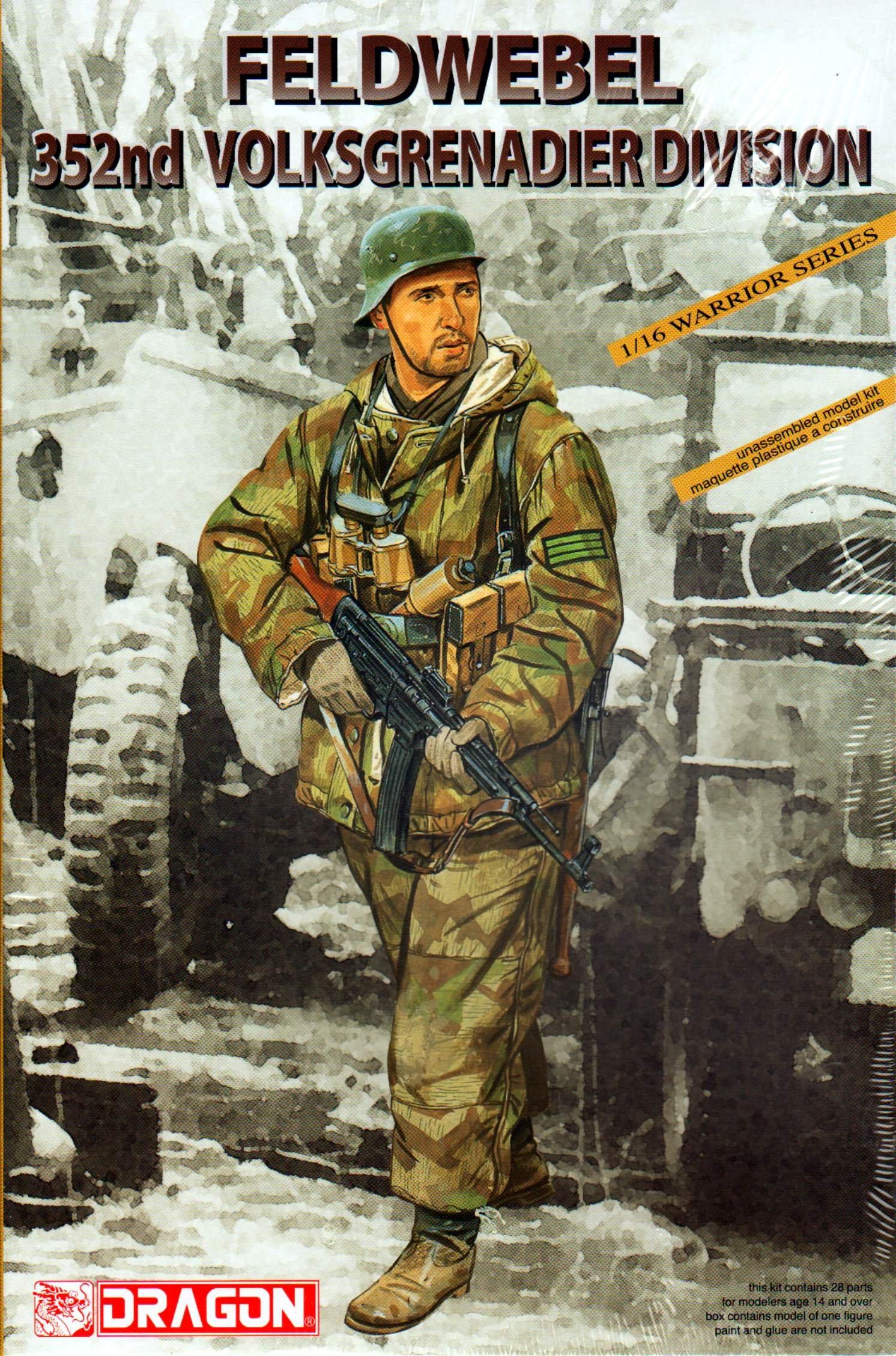 

Dragon 1/16 Сержант 352-й фольксгренадерской дивизии Пластиковая модель