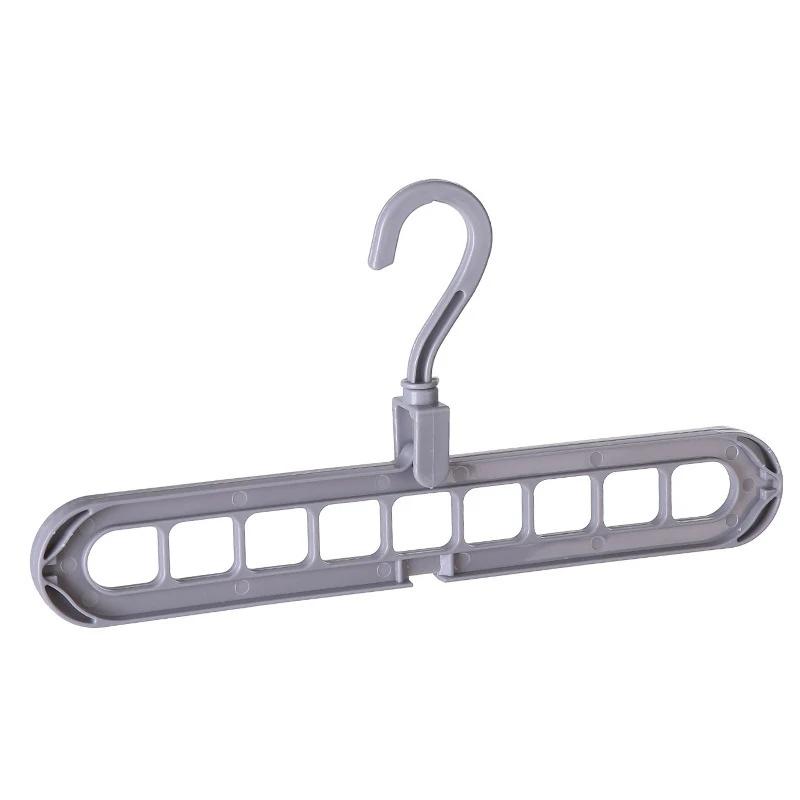 9-hole Clothes Hanger Organizer Space Saving Hanger Multi-function Folding Magic Hanger Drying Racks Scarf Clothes Storage