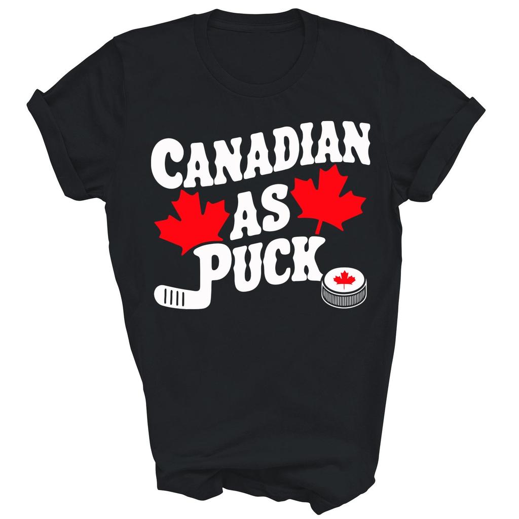 Canadian As Puck Canada Day Patriotic Hockey Player Fans Shirt