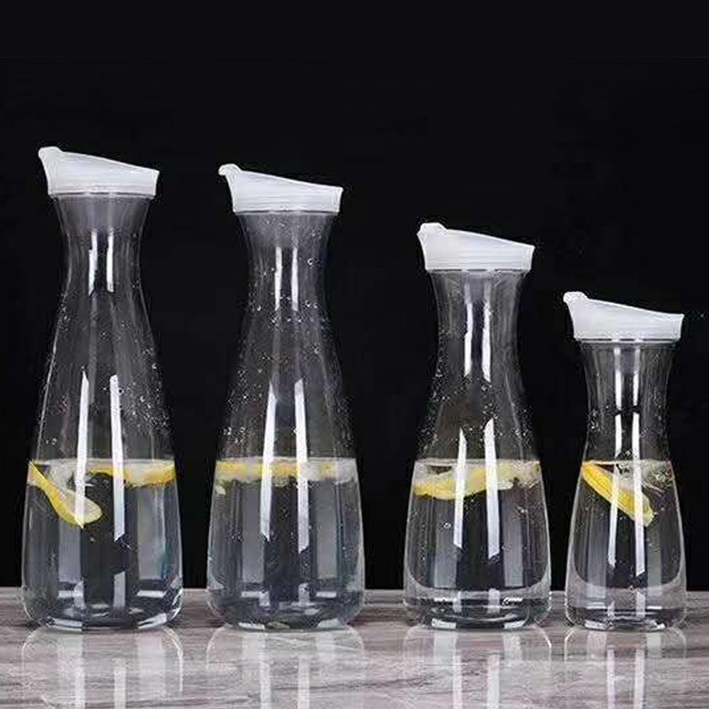 600ml/1600ml Plastic Water Jug Transparent Juice Tea Milk Large Capacity Bar Party Wine Beer Bottle Kitchen Drink Storage Pot
