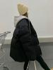 Hong Kong Style Women's Hooded Two-Piece Down Cotton Jacket - Short Winter Coat