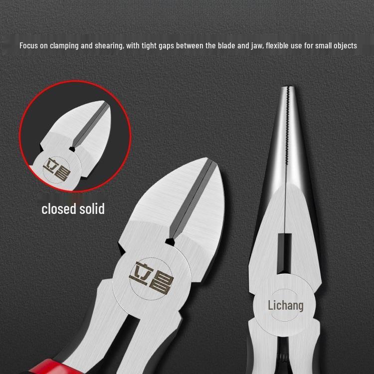 5-Inch Handmade Mini Pliers: Needle-Nose, Diagonal, Slip-Joint, Wire Cutters, Bent-Nose