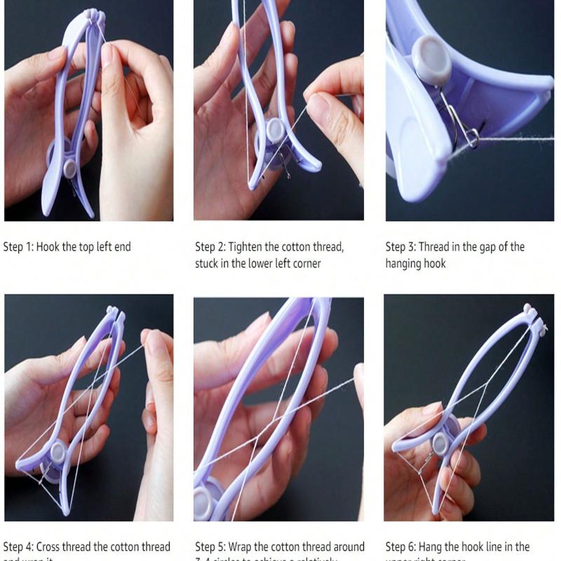 Women's Facial Hair Remover, Spring Thread Epilator Cheeks And Eyebrows ,Hair Products And Accessories For Barber Salon Beauty Travel Essentials