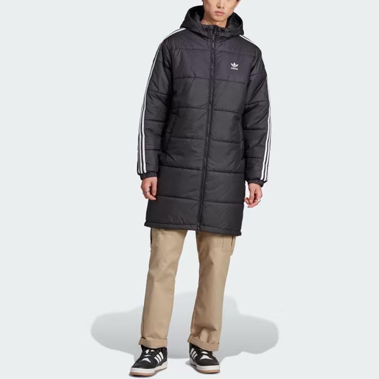 Adidas Originals Adicolor Three-Stripe Color Block Zip-Up Hoodie Men jackets Black HZ0684