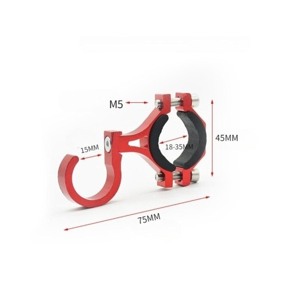 Universal Aluminum Alloy Hook Hanger Holder for Scooter Bike Motorcycle Bag - Adjustable 20-35mm Tube Clamp Mount Accessory