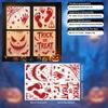 New Halloween Horror Bloodstain Window Sticker Spider-Bat TRICK OR TREAT Themed Static Glass Sticker