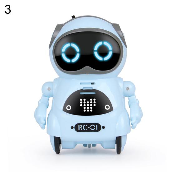 Mini Pocket Robot Voice Control Chat Record Sing Dance Interactive Kids Toy