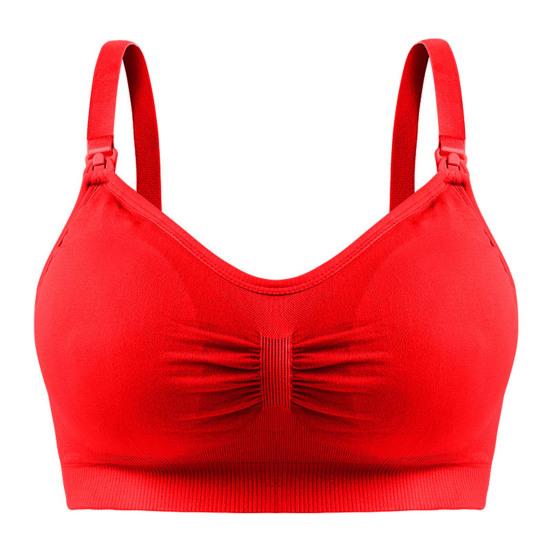 Reggiseno da donna con imbottiture pettorali rimovibili Senza cuciture Push-up Apertura frontale Reggiseno per allattamento No