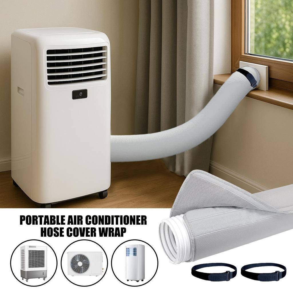 Hot Summer Ac Hose Insulation Wrap with adjustable straps insulated air conditioner hose pipe vent cover fast shipping