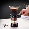 Coffee & Tea Brewer Heat-Resistant Borosilicate Glass,Pour Over Coffee Maker Tool Dripper,Coffee Brewing Pot,for Home Office