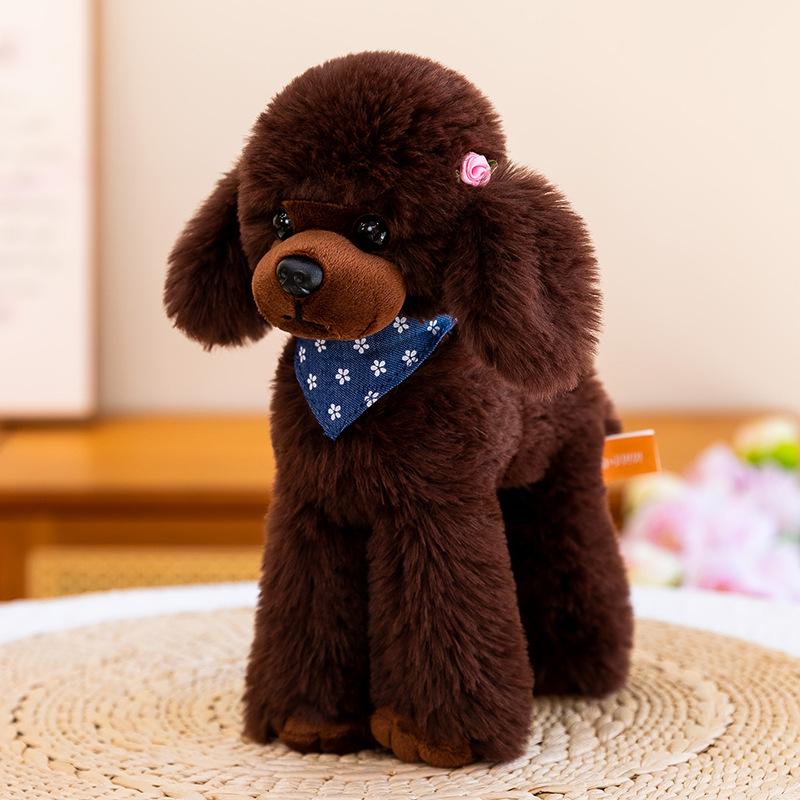 Lying Poodle Plush Toy - Dog Doll Birthday Gift