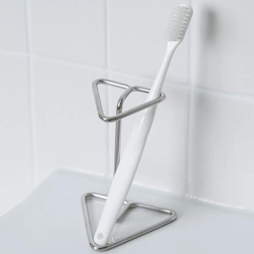 Stainless Steel Toothbrush Holder 5x10x7.5cm Silver