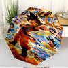DRAGON BALL Print Automatic Open Close Umbrella, Portable Foldable Umbrella, for Outdoor Commute Camping Trip, Ideal Birthday Gift