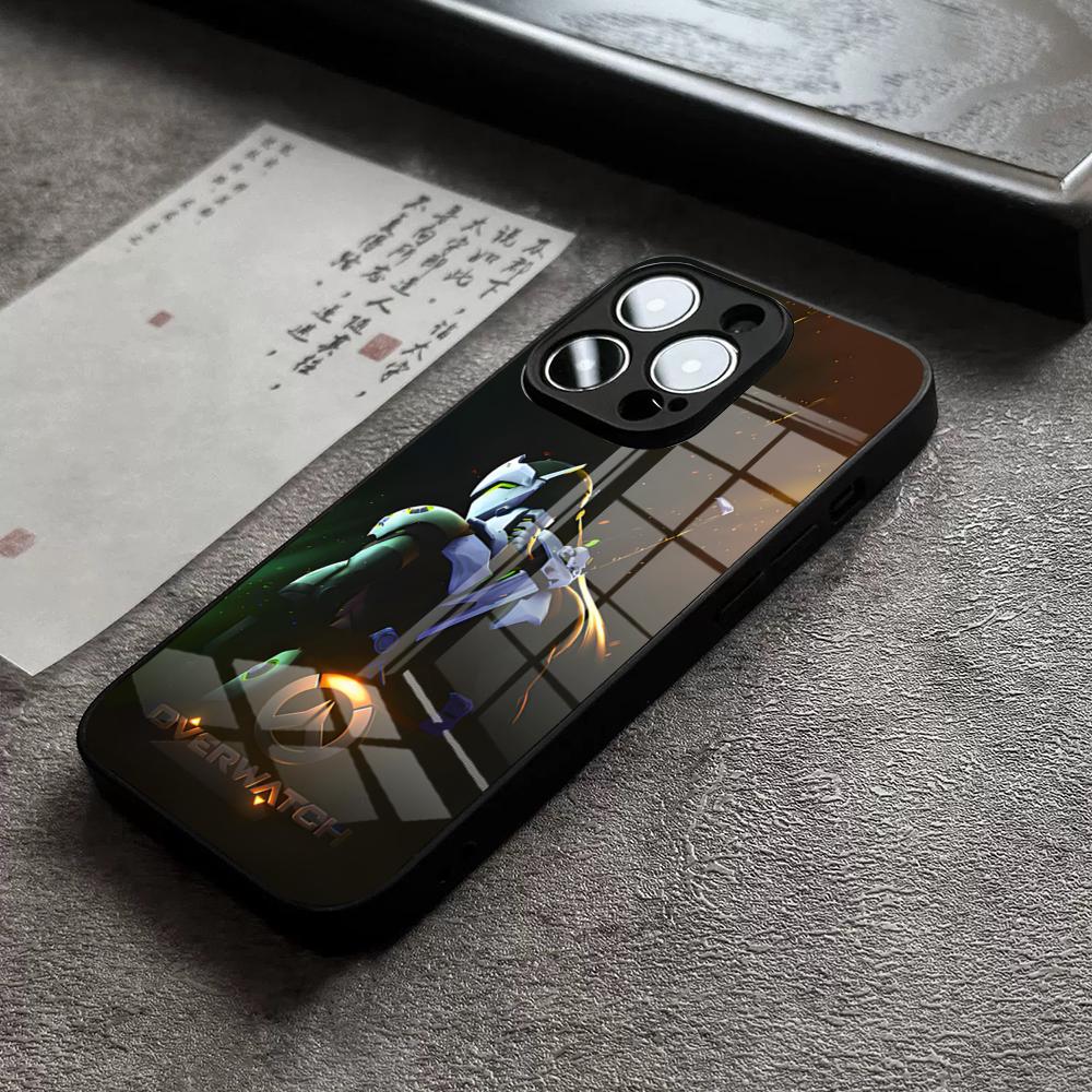O-Over-watchS Phone Case For iPhone 18 17 16 Pro Max 15 Plus 14 Pro 12 11 13 Mini X XR XS Max SE Glass Cover