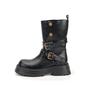 Thick-soled heightening retro Maillard brown Martin boots for women's new autumn and winter versatile short boots for children