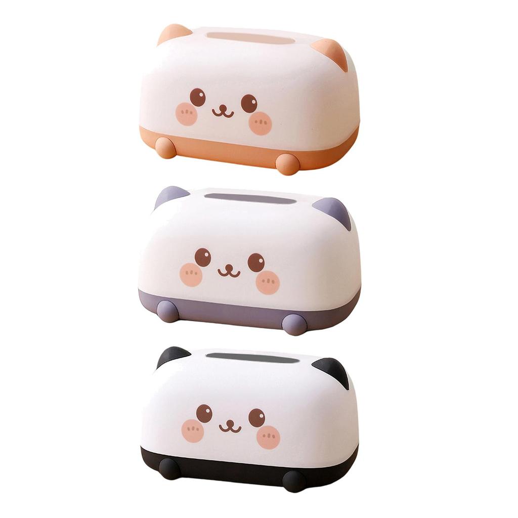 Cartoon Tissue Box Cover Plush Paper Napkin Holder Organizer PP Bread Modeling for Home Living Room Table