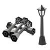 62KD Model Railway Train Lamp 4pcs Post Lights for Doll House Fairy Garden Ornaments