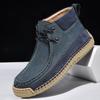 Women's Non-slip Soft Sole Ankle Boots, Spring/Autumn Plus Size Casual Hand-stitched Mother's Shoes