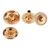 200er Set Druckknöpfe Kit 8mm Starkes Kupfer Exquisiter Glanz Weit verbreitet Leder Druckknöpfe für Kleidung Taschen Leder