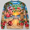 Christmas Bowling  Unisex Sweatshirt Santa Snowman Reindeer Gingerbread Gnome Crewneck Xmas Pullover Holiday Sports Party Gift Fun Top