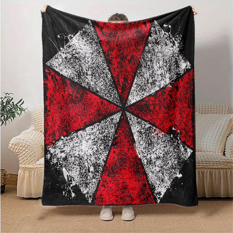 1pc Creative Design Resident Evil Design Blanket Seasonal Home Decorative Throw for Room, Gift Idea, Living Room, Travel, Camping, Car Blankets